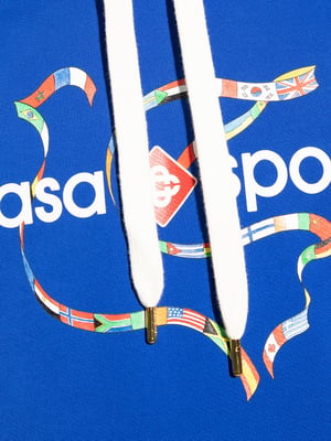 Sportlogo Hoodie in Blauw