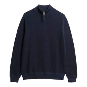 Superdry Katoen Textuur Henley Gebreide Truien