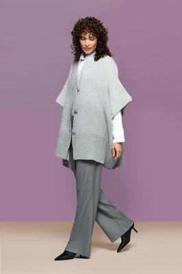 Aliza Poncho Grijs