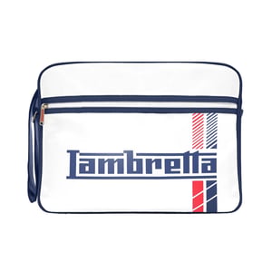 Lambretta Racing Stripe Toilettas (Wit)