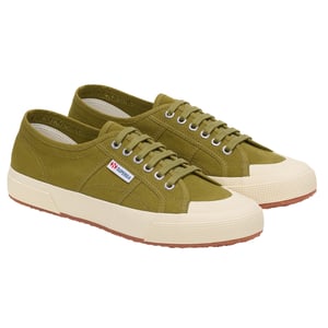 Superga Unisex 2390 Militaire Sportschoenen voor Volwassenen (Militair groen/off wit)