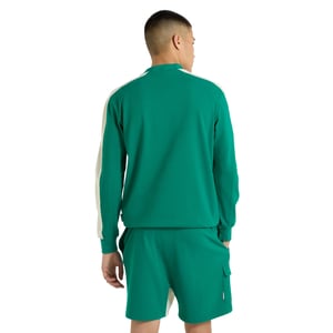 Umbro Heren Sweatshirt met Panelled Relaxed Fit (Quetzal groen/Papyrus)