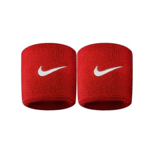 Nike Swoosh Polsband (Set van 2) (Scharlaken/Wit)