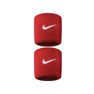 Nike Swoosh Polsband (Set van 2) (Scharlaken/Wit)