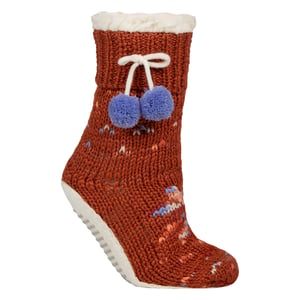1 Paar Dames Chunky Sherpa Gevoerde Gezellige Mocassins met Pom Pom - Warme Comfort
