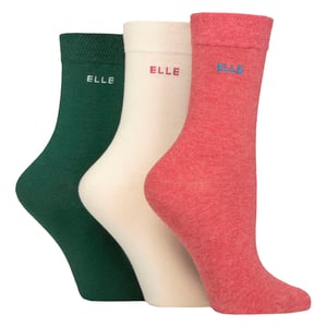 3-pack Dames Effen Katoenen Sokken - Zachte Ademend Dagelijkse Comfort Pasvorm