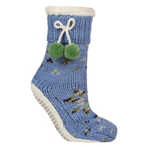 1 Paar Dames Chunky Sherpa Gevoerde Gezellige Mocassins met Pompon - Warme Comfort