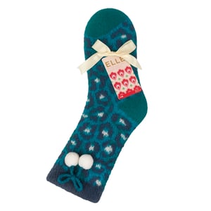 1 Paar Dames Sherpa Gevoerde Grip Sokken - Warme Zachte Cosy Antislip Comfort
