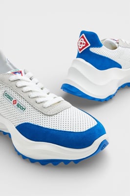 Casablanca Atlantis Sneakers Wit Blauw (Heren)