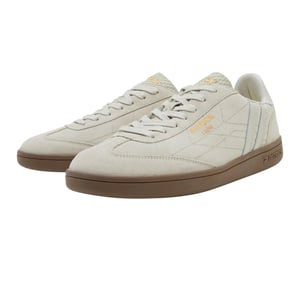 Patrick Mens Lyon Suède Cupsole Trainers (Off White/Gum)