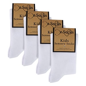 4-Pack Kinderen Jongens Meisjes Bamboe Sensorische Sokken Zacht Ademend Comfortabele Pasvorm