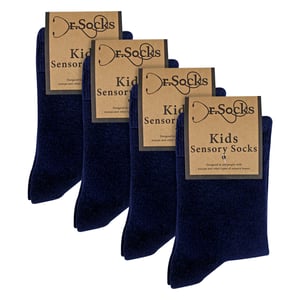 4-Pack Kinderen Jongens Meisjes Bamboe Sensorische Sokken Zacht Ademend Comfortabele Pasvorm