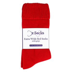 Heren Extra Brede Winter Bed Sokken met Grip | Antislip Thermische Slaapsokken