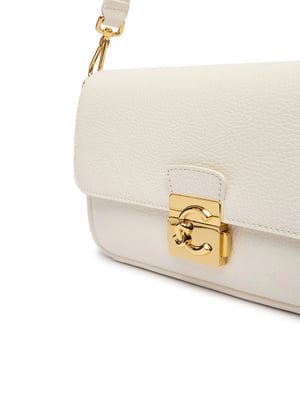 Coccinelle C-Me Lock Handtas Van Gegrained Leder