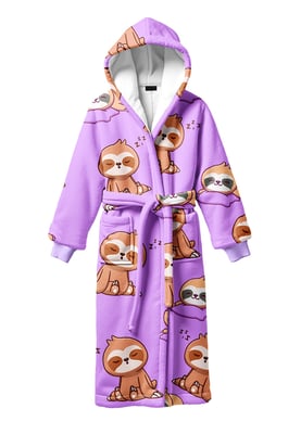 "Lazy Sloth" Sherpa badjas