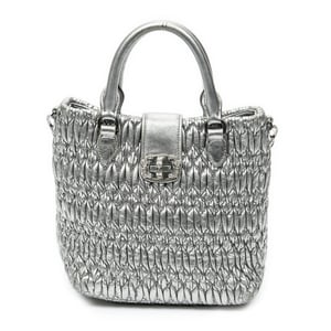 Small Turn Lock Crystal Tote  Handtas