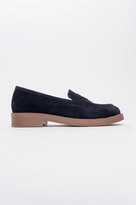Bree Platform Penny Leren Loafer Dames