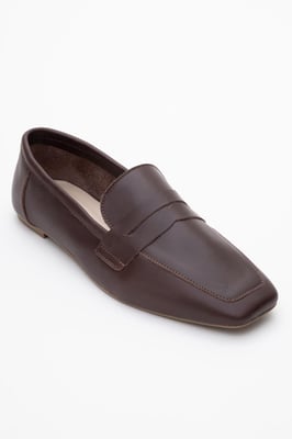 Morne Leren Loafers Dames