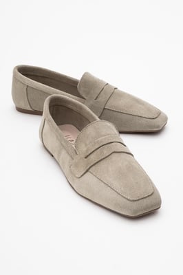 Morne Leren Loafers Dames
