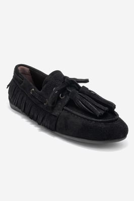 Fenora Leren Kwast Loafer Dames