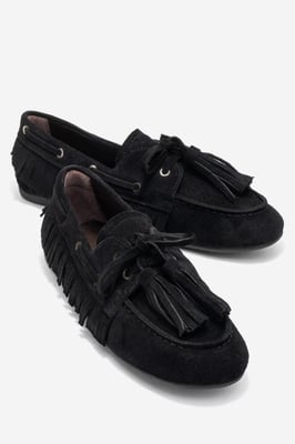 Fenora Leren Kwast Loafer Dames