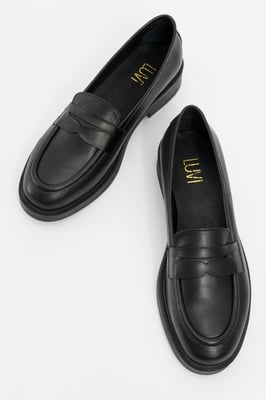 Bree Platform Penny Leren Loafer