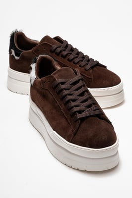 Anabel Leren Platform Sneakers Dames