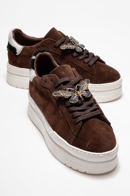 Anda Leren Gesp Sneakers Dames