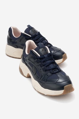 Bambi Bedrukte Mesh Sneakers Dames
