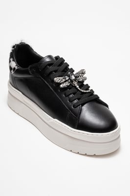 Laren Leren Gesp Sneakers Dames