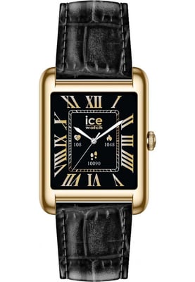 Ice Watch Ice Smart Tk 2.0 - Gold - Black Croco Unisex Horloge Zwart 025285