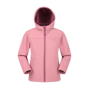 Mountain Warehouse Waterbestendige Soft Shell Jas voor kinderen/Kinderen (Lichtroze)