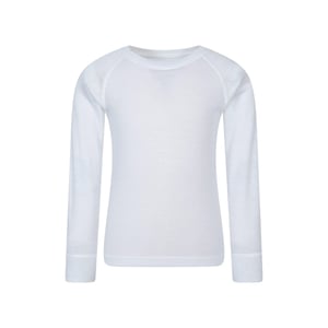 Mountain Warehouse Kinder/Kids Merino II Ronde Hals Base Layer Top (Wit)
