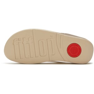 Fitflop Lulu Ultra-Jewel Teenpost Polyurethaan Dames Sandalen Platino