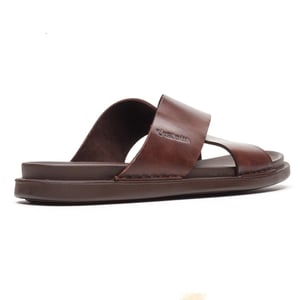 Base London Drift Leren Heren Bruine Sandalen