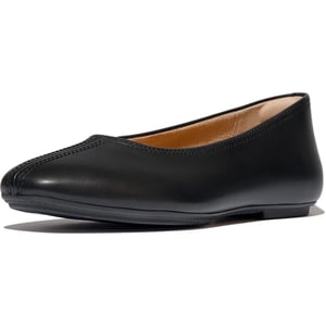Fitflop Delicato Hoge Leren Dames Zwarte Ballerina's