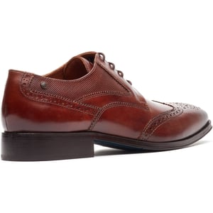 Base London Steeple Brogue Leren Heren Burnt Tan Brogues Schoenen