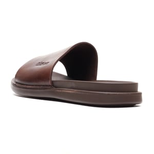 Base London Albany Leren Heren Bruine Slides