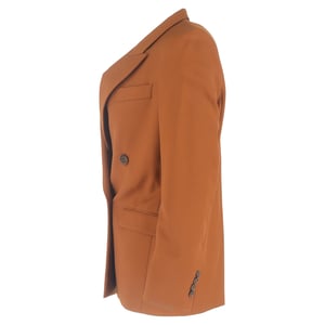Acne Studios double-breasted blazer met zakken in bruin polyester
