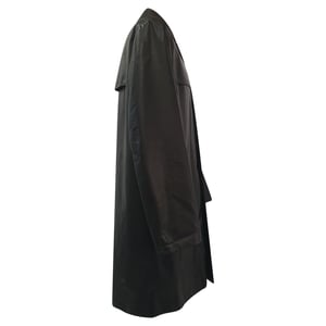 Prada trenchcoat met verborgen sluiting in zwart lamsleer