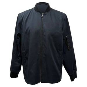 A.P.C. Greg bomberjack van katoen in marineblauw.