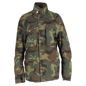 Amiri M-65 veldjas met camouflageprint in groene katoen
