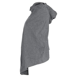 Yohji Yamamoto capuchonponcho/cape van grijze wol
