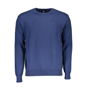 La Martina Blauw Katoenen Heren Trui