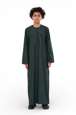 Kinderen jongens Eid groene Marokkaanse Jubba gewaad Djellaba Ramadan Eid Thobe - K-HM11