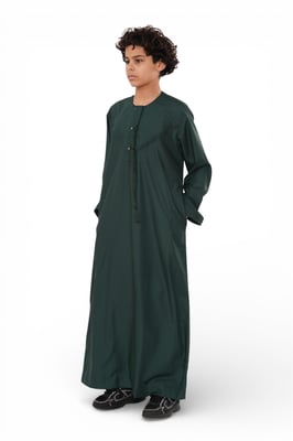 Kinderen jongens Eid groene Marokkaanse Jubba gewaad Djellaba Ramadan Eid Thobe - K-HM11