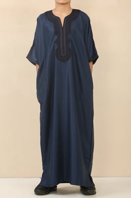 Kinderjongens blauwe Marokkaanse Thobe Djellaba Jubba Robe Eid