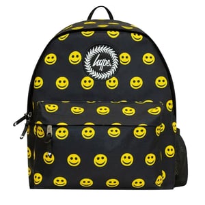 Hype Smile Iconic Zwart/geel Rugzak