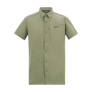 Regatta Heren Insectenwerende Korte Mouwen Reisshirt (Sage Groen)