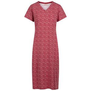 Trespass Dames Lula Midi Jurk (Kersenrood)